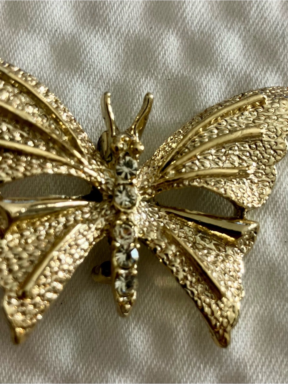 Vintage Gerry’s  Butterfly Brooch Pin with Crystal Accents - Women Jewelry Brooc